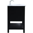 thumbnail image 5 of Elegant Decor Metropolis 42" Single Marble Top Bathroom Vanity in Black, 5 of 14