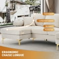 thumbnail image 4 of Rophefx Large Chenille Fabric U-Shape Sectional Sofa, 4 of 8