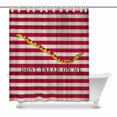 thumbnail image 1 of MKHERT Striped Gadsden Flag Rattlesnake Don't Tread on Me Decor Waterproof Polyester Fabric Shower Curtain Bathroom Sets 60x72 inch, 1 of 1