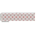 thumbnail image 2 of Ambesonne Geometric Fabric by the Yard Upholstery, Trippy Flower, 2 Yards, Red Black White, 2 of 4