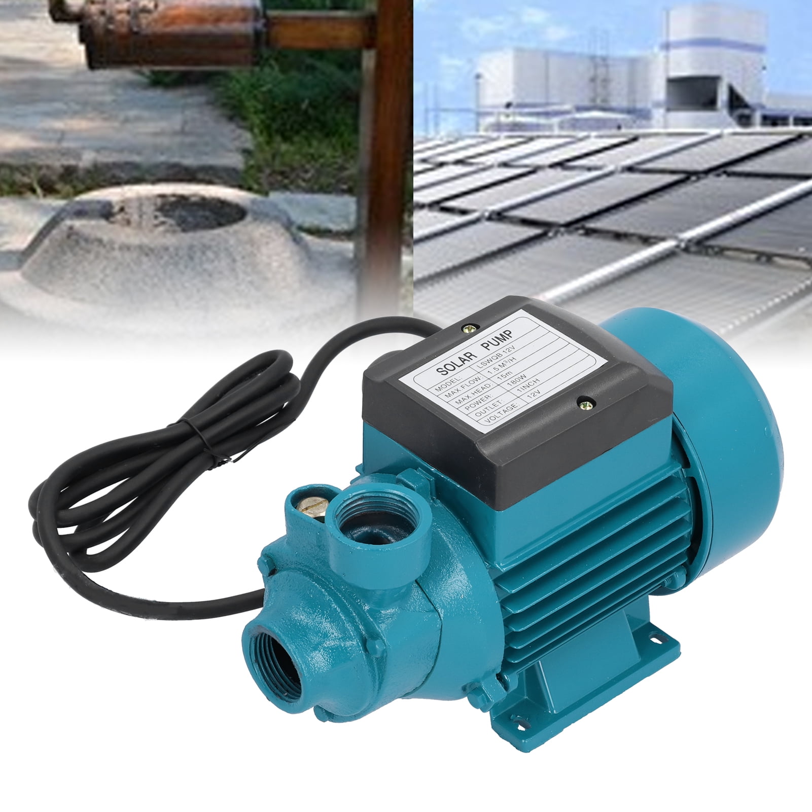 LHCER Water Pump Unipolar Impeller Motor Horizontal Single Suction  Irrigation Tool 15m 180W DC12V,Mini Vortex Electric Pump,Water Pump -  Walmart.com