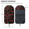 thumbnail image 7 of POLERO Heart Shaped Cherry Pattern Terry Cloth Car Seat Cover Universal Car Seat Towel Cover, Non-Slip Machine Washable Towel Car Seat Cover Fit for Vans Trucks Sedans, 7 of 7