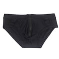 thumbnail image 4 of FcBaudy Men's Low Waist Solid Color High Vent Zipper Swimming Trunks Underpants Men Pants, 4 of 9