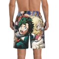 thumbnail image 3 of Anime Mha My Hero Academia Men's Beach Shorts Swim Trunks Casual Quick Dry Board Shorts Swimwear with Mesh Lined and Pockets, 3 of 8