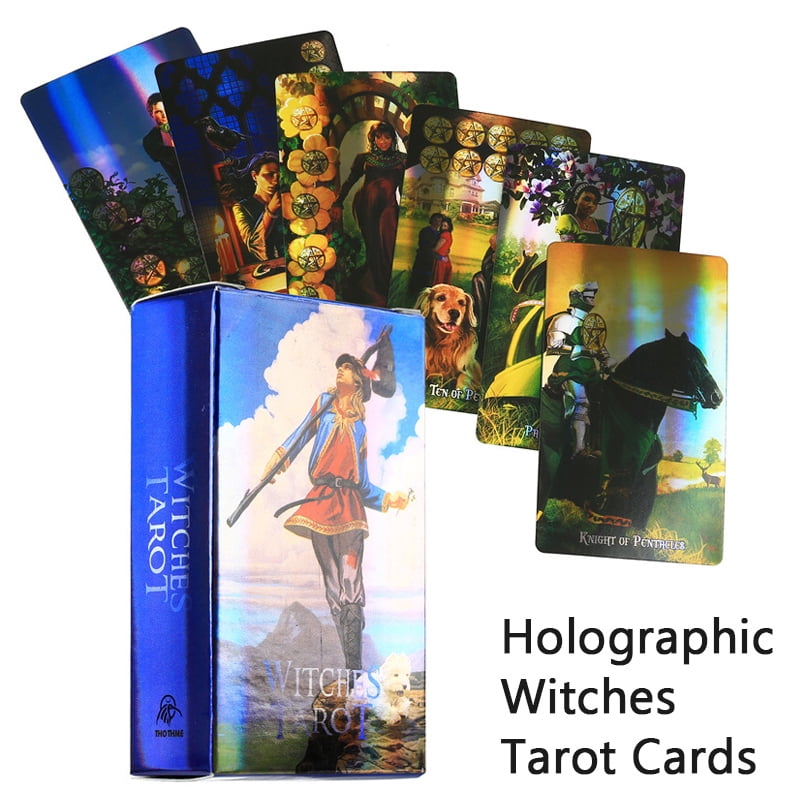 Cartas de Tarot de Brujas holográficas YUBINGJIE láser | Walmart en línea
