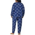 thumbnail image 5 of Hogwarts Harry Potter Women's Pajama Set, Long Sleeve Top and Jogger Pants, Blue, 2-Piece Lounge Set, Small, 5 of 5