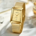 thumbnail image 3 of Crrju Watch Men Top Brand Luxury Square Golden Quartz Stainless Steel Waterproof Wrist Watch Relogio Masculino - Quartz Wristwatches, 3 of 6
