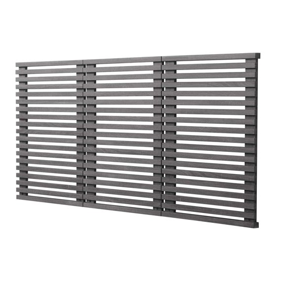 Wall Mount Headboard, Dark Grey Gray, Wood, Mid Century Bedroom, Modern Contemporary HB35757