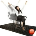 thumbnail image 2 of Resilia Office Desk Chair Mat - for Carpet ( with Grippers ) Updated Black Swirl Spiral Pattern, 36 Inches x 48 Inches, Made in The USA, 2 of 9