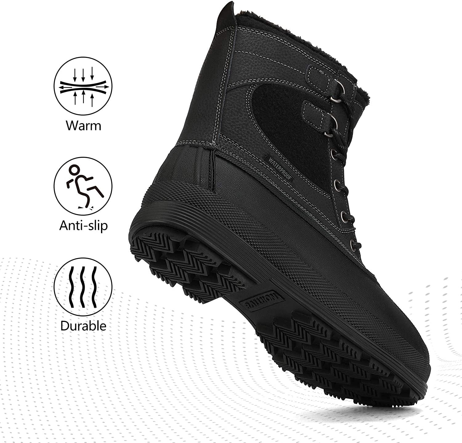 nortiv 8 men's 170410 waterproof winter snow boots