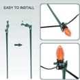thumbnail image 4 of Estacas De Luces Navideñas Para Patio, Estacas De Plástico Para Luces Navideñas C7 C9, 50 Piezas, 9 Pulgadas, Estacas De Luces Navideñas Universales Multifuncionales, 4 of 7
