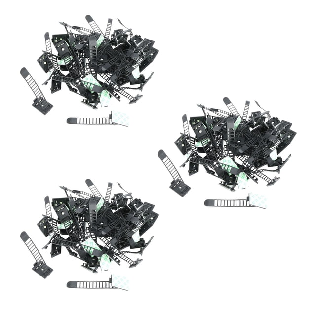 150 Pcs 2 Tailles Réglables Sangles de Câble en Nylon Auto-Adhésives Attaches de Câble pour Gestion des Fils, Grands et Petits