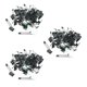 thumbnail image 1 of 150 Piezas 2 Tamaños Abrazadera de Cable Ataduras de Cables Correas de Cable de Nylon Autoadhesivo Ajustable, 1 of 5