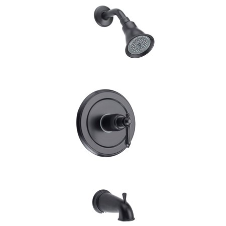 Fontaine Bronze - Fontaine Bellver Oil Rubbed Bronze Single Handle Tub and Shower Faucet with Valve Set