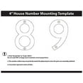 thumbnail image 4 of Architectural Mailboxes 3582PB-8 Floating House Number 8, Polished Brass - 4 in., 4 of 4