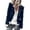 Navy, variant on Babysbule Womens Cardigans Fashion Women Long Sleeve Open Front Short Cardigan Zipper Jacket Coat Top Women's Top Blouse