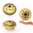 thumbnail image 2 of 5.5 Pouces Mini Langue en Acier Drum 8 Notes C-Key Handpan Drum Acier Poche Drum Percussion Instrument avec Maillets Transporter Sac pour la Méditation Yoga Éducation Musicale Zazen, 2 of 5