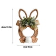 thumbnail image 3 of FYHALE Easter Wreath for Front Door Spring Easter Bunny Wreath Door Hanging, Handmade Jute Rope Bunny Garland for Front Door Wall Holiday Home Decoration, 3 of 6