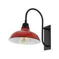 thumbnail image 7 of JONATHAN Y Stanley 12.25" 1-Light Farmhouse Industrial Indoor/Outdoor Iron LED Gooseneck Arm Outdoor Sconce, Red, 7 of 7