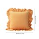 thumbnail image 2 of Holland Velvet Cojín de almohada lumbar decorativa | Tejido flocado | Cojín de respaldo de soporte suave | 45x45cm | Cojín para sofá cama Suelo del sofá | Rosa Amarillo Azul | Cubierta de cremallera, 2 of 5