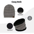 thumbnail image 4 of Winter Hat Scarf and Gloves Set for Women Knit Beanie Winter Gloves and Scarves Cold Weather Gear, 4 of 7