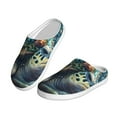 thumbnail image 2 of Wukai Colorful Plant Turtle Print Women's Indoor Bedroom Slipper Slip On Shoes, Unisex House Shoes with Anti-Skid Sole for Men, Gift for Women Men-8, 2 of 7
