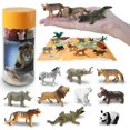 thumbnail image 1 of Set de juguetes EXPLORACY de 10 piezas: mini animales de safari realistas, 1 of 7