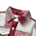thumbnail image 7 of Toddler Baby Boys Girls Plaid Flannel Shirt Long Sleeve Button Down Jacket Kids Fall Shacket Coat Tops, 7 of 7