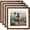 Deep Brown, variant on 10x10 Picture Frame, Display 8x8 with Mat or 10 x 10 without Mat, Wood Square 8 by 8 Photo Frames for Wall Hanging, 1 Pack, Deep Brown