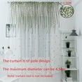 thumbnail image 2 of URMAGIC 39x75/Panel Embroidery Semi Sheer Panel for Living Room,Voile Drapes and Weeping Leaves Light Filtering Window Curtains,1 Panel, 2 of 12