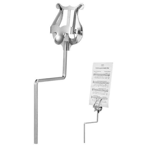 FRCOLOR Music Stand 1Pc Multifunctional Saxophone Music Score Stand Music Score Rack (Silver),7.09"X2.6"X1.81"
