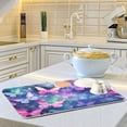 thumbnail image 6 of Butterflies Purple Dish Drying Mat Dish Drainer Rack Mats Water Absorbent Non-Slip Easy Clean Heat Resistant for Kitchen Counter, 6 of 8