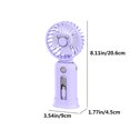thumbnail image 3 of Mini Portable Fan, Hwkond Handheld Fan 5000 MAh Long Battery Life Fast Charge Digital Display Power Bank 2-in-1 Mini Fan, 3 of 8