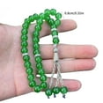 thumbnail image 3 of Glass Prayer Beads Tassels Hand Bracelet Islamic 33 Beads Rosary Bracelet Religious Jewelry Gift for Men Women, 3 of 9