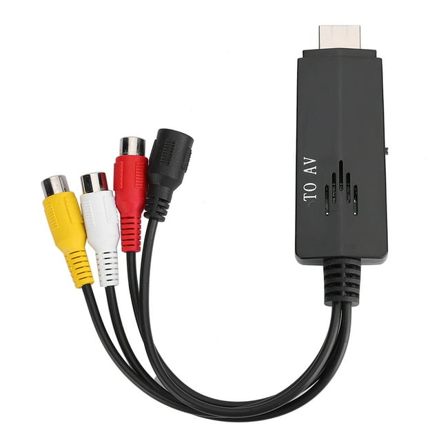 Adaptador de vídeo, para convertidor de vídeo HDMI a AV HD, durabilidad probada en el tiempo
