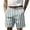 Mint Green_0402S&17, variant on Striped Mens Linen Short Color Block Shorts for Men Casual Summer Beach Vacation Travel Big and Tall Bermuda Shorts for Men with Pockets Red S
