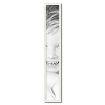 ArtToFrames 7" x 48" White Picture Frame, 7x48 inch White Wood Poster Frame (WOM-5140)