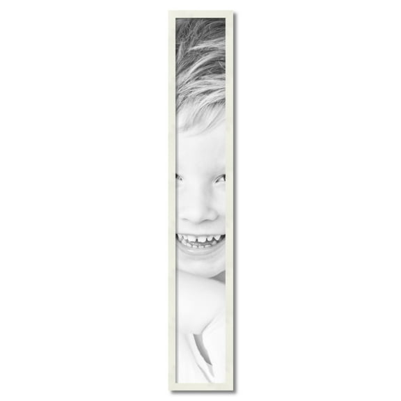 ArtToFrames 7" x 48" White Picture Frame, 7x48 inch White Wood Poster Frame (WOM-5140)