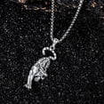 thumbnail image 4 of DVEATR Tiger Necklace 925 Sterling Silver Tiger Pendant Necklaces Jewelry for Men, 4 of 5