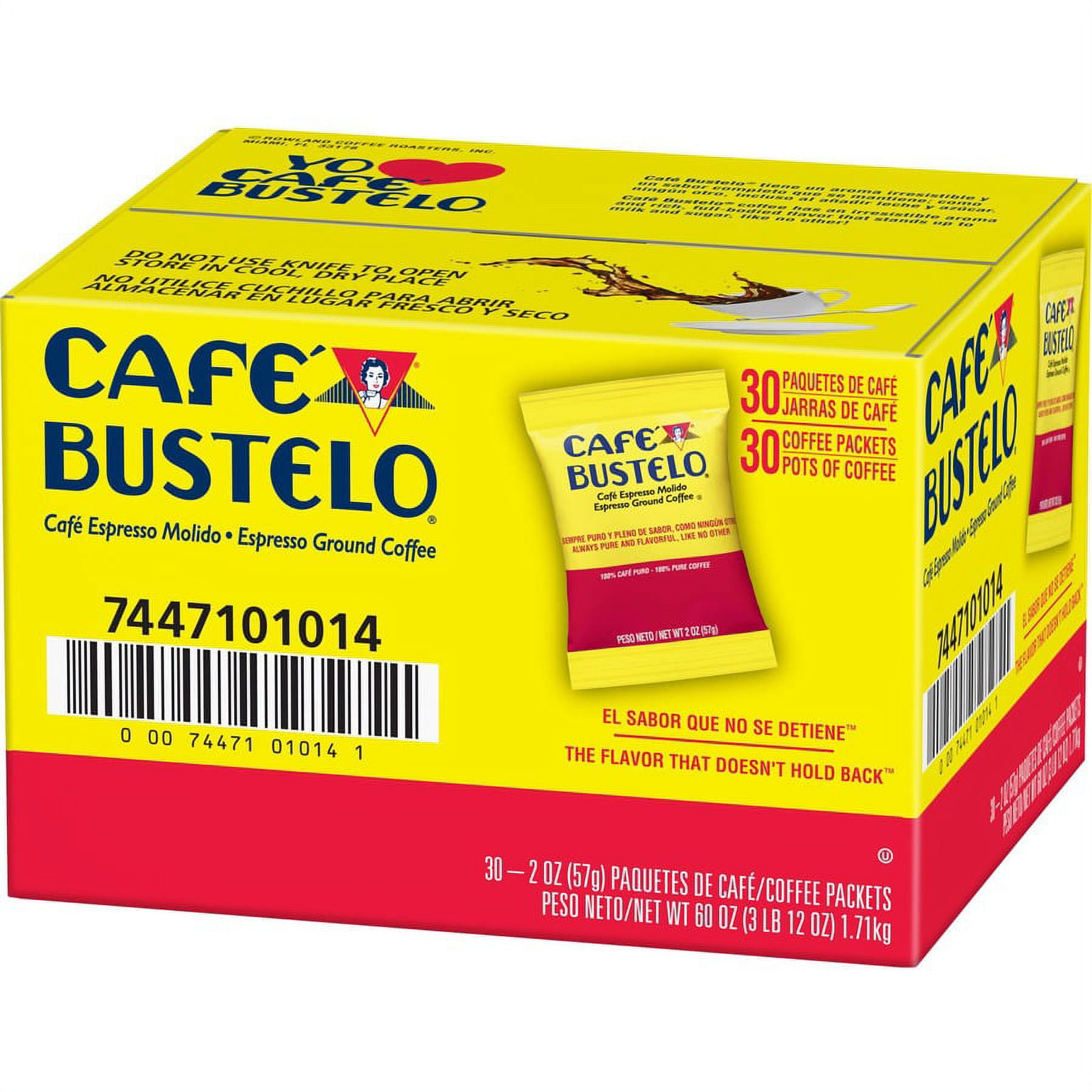 Café Bustelo® Ground Espresso Coffee - Dark - 2 Oz - 30 / Carton