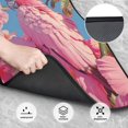 thumbnail image 3 of Sikiie Pink Parrot Tropical Blossoms Car Foot Mat Set of 4 Pieces Basics Universal Fit Rubber Carpet Floor Mats For Car SUV Van & Truck, 26.8"L x 17.3"W (Front), 13"L x 17.3"W(Rear), 3 of 6