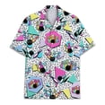 thumbnail image 2 of Retro Mushroom Alien Bigfoot Hawaiian Shirt For Men UFO Sasquatch Mens Hawaiian Shirts Short Sleeve Button Down Shirt Men, 2 of 7