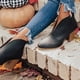 thumbnail image 4 of NECHOLOGY Botas Mujer Adulto Femenino Zapatos Botines mujer Tobille Boots Boots Femenino Fahsion Booties Heel apilado Botas Botas de mujer (Black, 10.5), 4 of 6