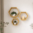 thumbnail image 1 of Set de 3 Repisas Flotantes Hexagonales Montessori, 1 of 7