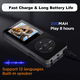 thumbnail image 5 of Reproductor MP3 MP4 Bluetooth 5.0 con Pantalla LCD y 16GB de Almacenamiento con Radio FM Grabadora de Voz y Sonido HiFi Graves Profundos para Deportes, 5 of 5