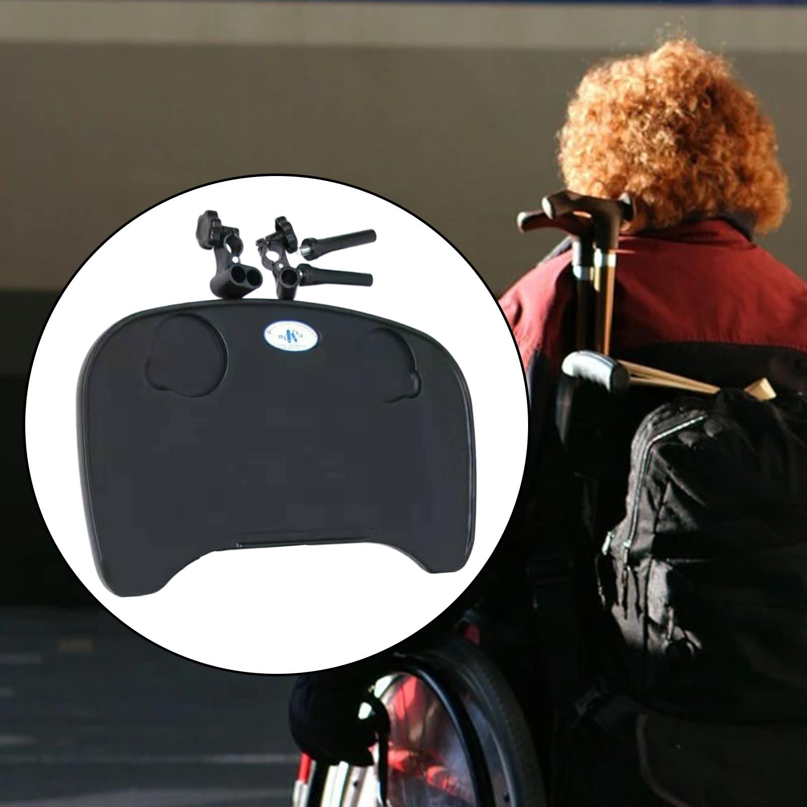 Wheelchair Lap Tray with 2 Cup Holder Portable Mobility Aid Desk for Resting