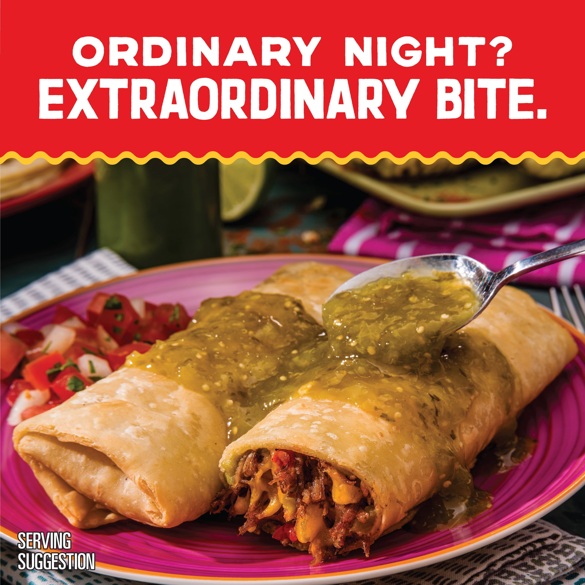 El Monterey Signature Shredded Steak and Cheese Chimichangas 54 oz, 12 Count (Frozen)