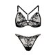 thumbnail image 1 of Gibobby Conjunto de lencería de encaje Ropa Interior Sexy con Cuello En V para Mujer, Lencería Sexy, Ropa Interior con Cordón Sin Espalda De Lencería(Negro, Talla única), 1 of 5