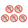 thumbnail image 4 of MOVTOTOP 5 Sheets Do Not Touch Warning Sign Removable Self Adhesive Labels Sticker Decal, 4 of 7