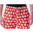 thumbnail image 5 of DC Comics Men's The Flash Lightning Bolt Allover Loungewear Pajama Pants, 5 of 8